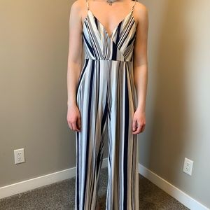 Striped Jumpsuit